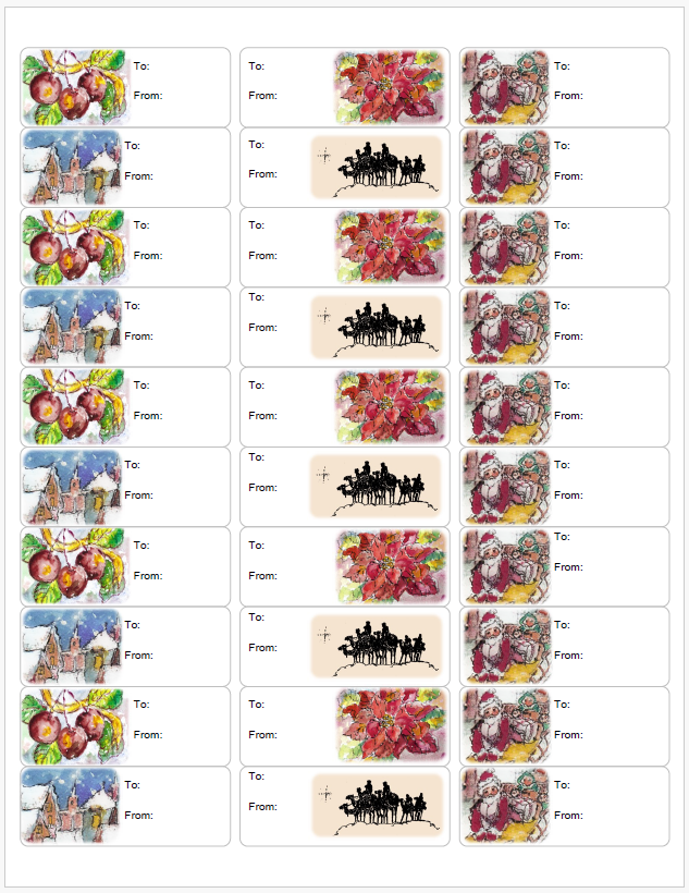 Christmas Gift Labels