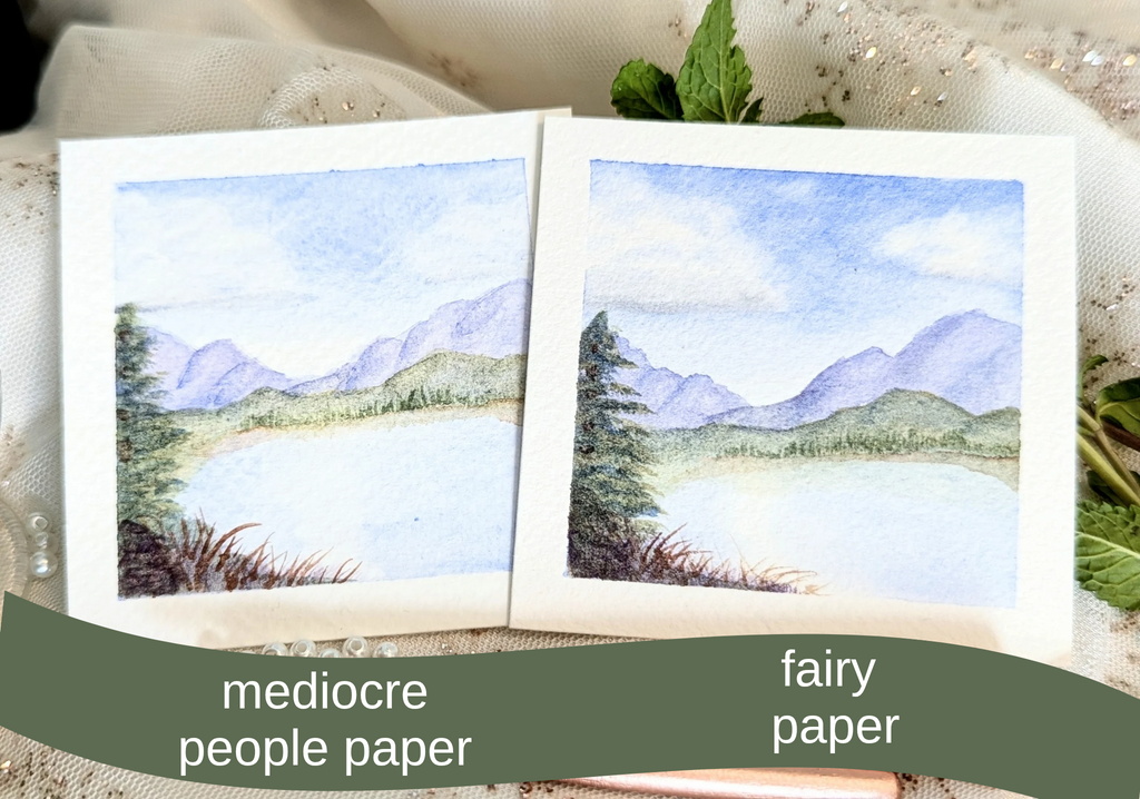 Fairy Sized Watercolor Paper (Choose Option)